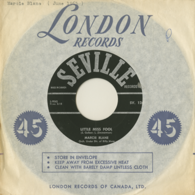 Little Miss Fool / Ragtime Sound (1963)