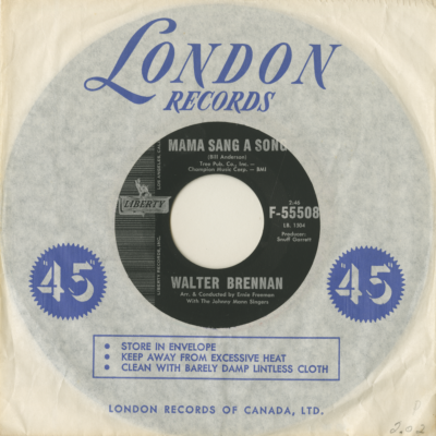 Mama Sang A Song / Who Will Take Gramma (1962)