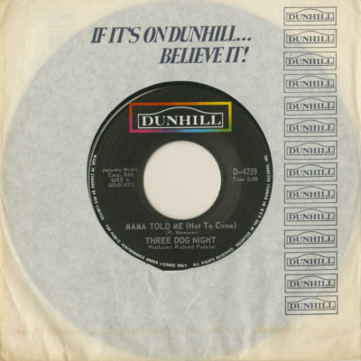 Mama Told Me Not To Come / Rock & Roll Widow (1970)