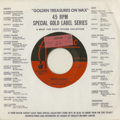Merci Cherie / Who's Afraid Of Virginia Wolf (1966)