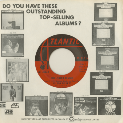 Mini-Skirt Minnie / Back In Your Arms (1969)