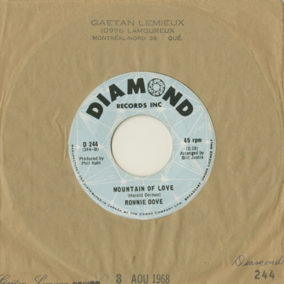Mountain Of Love / Never Gonna Cry (1968)