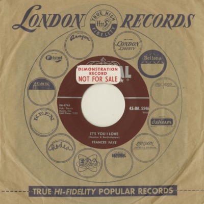 It's You I Love / My Blue Heaven (1958)