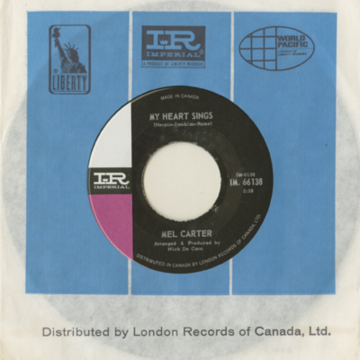 My Heart Sings / When I Hold The Hand Of The One I Love (1965)