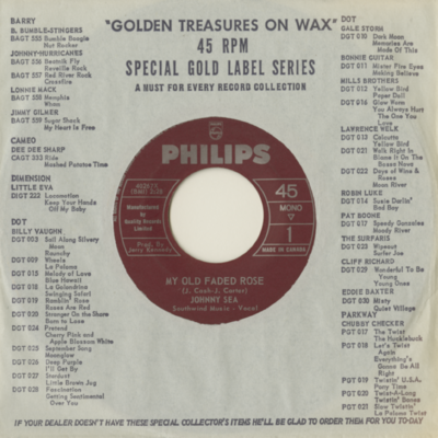 My Old Faded Rose / It's A Shame (1965)