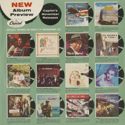 New Album Preview Capitol's November 1956 Releases (1956)