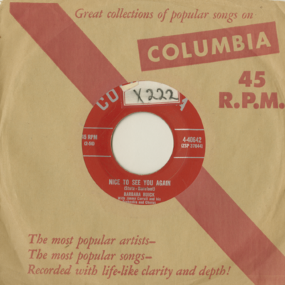 Nice To See You Again / My One And Only Love (1956)