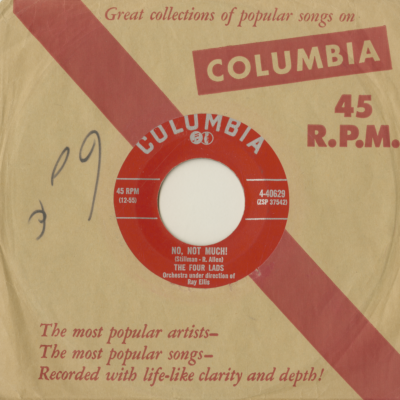 No Not Much / I'll Never Know (1955)