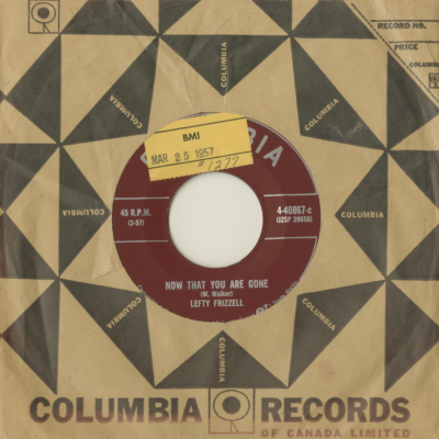 Now That You Are Gone / From An Angel To A Devil (1957)