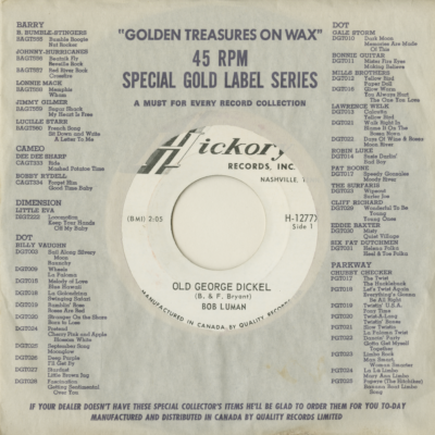 Old George Dickel / Fire Engine Red (1964)