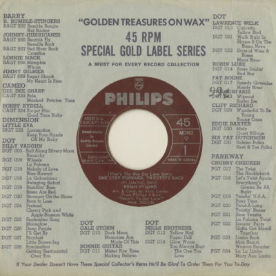 One Step Forward Two Steps Back / Now I Belong To You (1964)