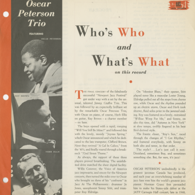 Oscar Peterson Trio