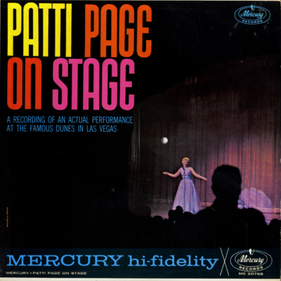 Patti Page On Stage