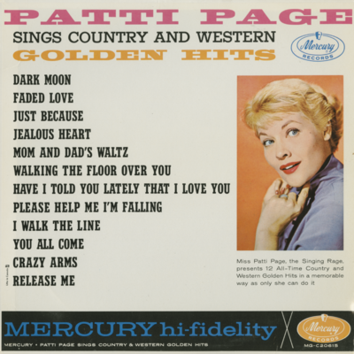 Patti Page Sings Country & Western Golden Hits