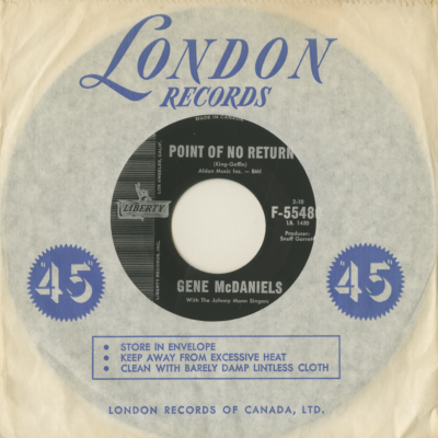 Point Of No Return / Warmer Than A Whisper (1962)