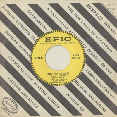 Rain Rain Go Away / Over And Over (1962)