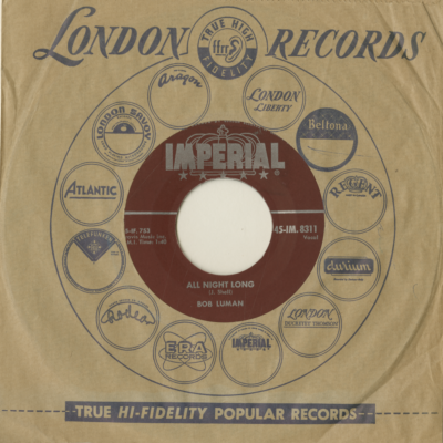 All Night Long / Red Cadillac And The Black Mustache (1957)