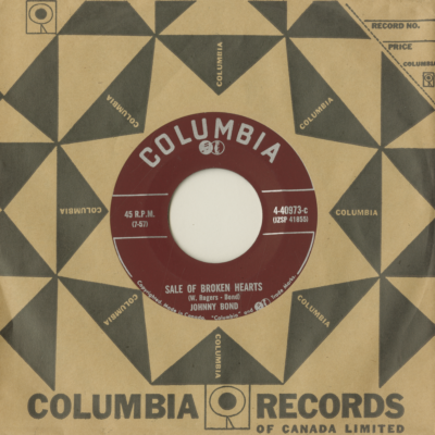 Sale Of Broken Hearts / All I Can Do Is Cry (1957)