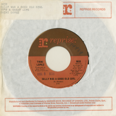 Sally Was A Good Old Girl / It's A Great Life (1968)
