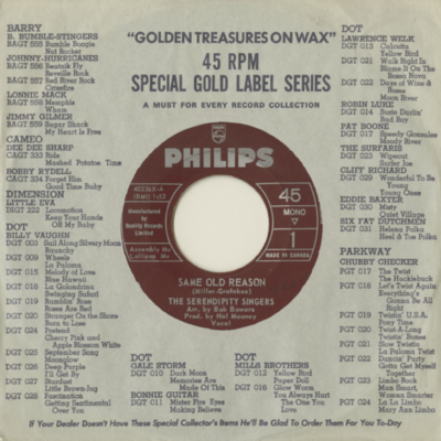 Same Old Reason / Autumn Wind (1964)