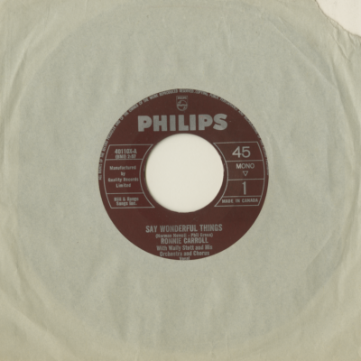 Say Wonderful Things / Please Tell Me Your Name (1963)