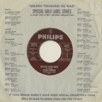 Second Hand Rose / Stand In (1963)