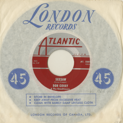 See Saw / I Never Get Enough Of Your Love (1965)