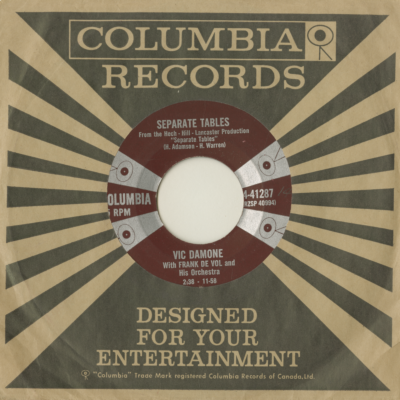 Seperate Tables / We Kiss In A Shadow (1958)