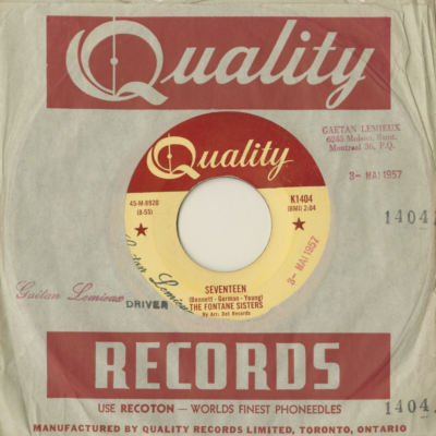 Seventeen / If I Could Be With You (1955)