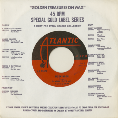Sidewinder / A Man And A Woman (1966)