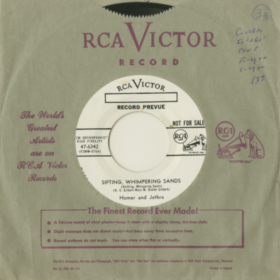 Sifting Whimpering Sands / They Laid Him In The Ground (1955)