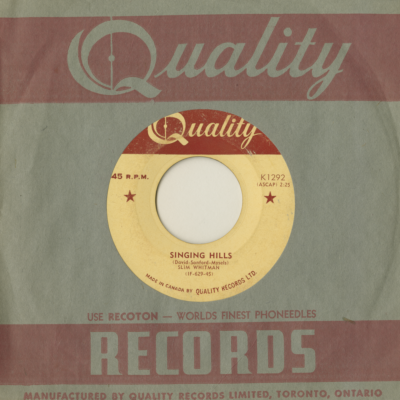 Singing Hills / I Hate To See You Cry (1954)