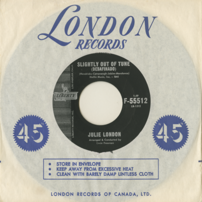 Slightly Out Of Tune / Where Did The Gentleman Go (1962)