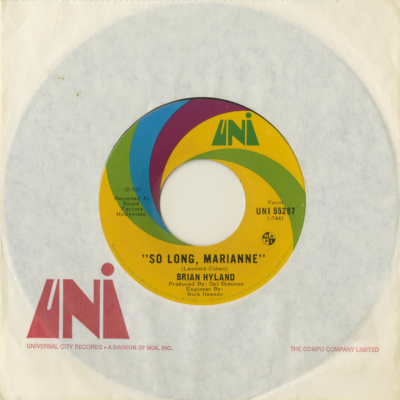 So Long Marianne / No Place To Run (1971)