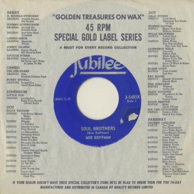 Soul Brothers / I Want To Hold Your Hand (1964)