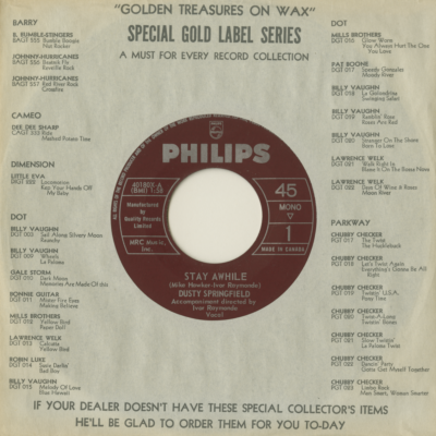 Stay Awhile / Something Special (1964)