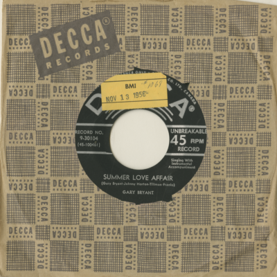 Summer Love Affair / I'm Just Wild About You (1956)