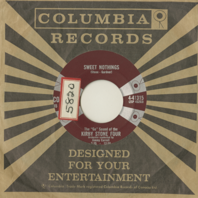 Sweet Nothings / The I Had A Dream Dear Rock (1959)