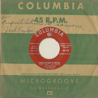 Take Me / Congratulations To Someone (1952)