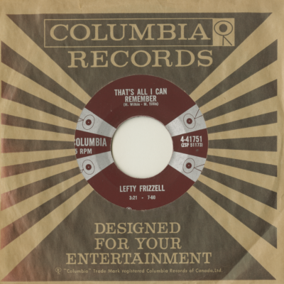 That's All I Can Remember / What You Gonna Do Leroy (1960)