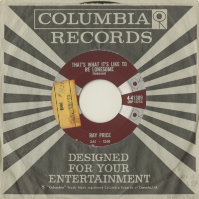 That's What It's Like To Be Lonesome / Kissing Your Picture (1959)