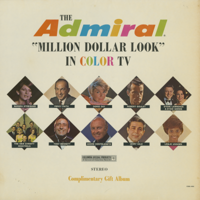 The Admiral Million Dollar Look In Color TV