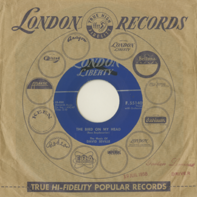 The Bird On My Head  / Hey There Moon (1958)
