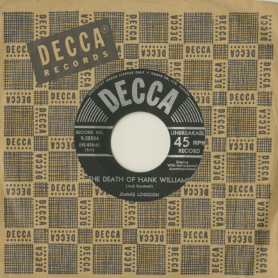 The Death Of Hank Williams /Hank Williams Sings The Blues No More