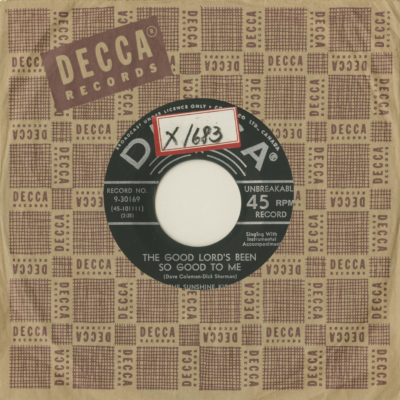 The Good Lord's Been So Good To Me / Let Us Love One Another (1957)