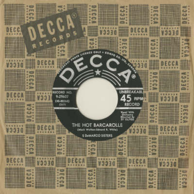 The Hot Barcarolle / Sailor Boys Have Talk To Me In English (1955)