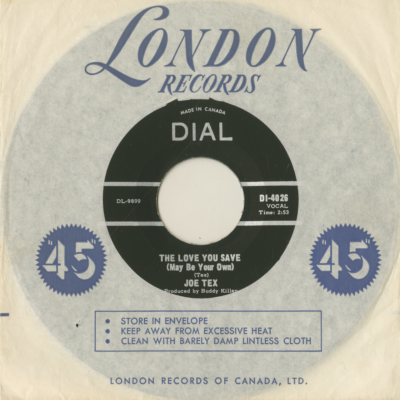 The Love You Save May Be Your Own / If Sugar Was As Sweet As You (1966)
