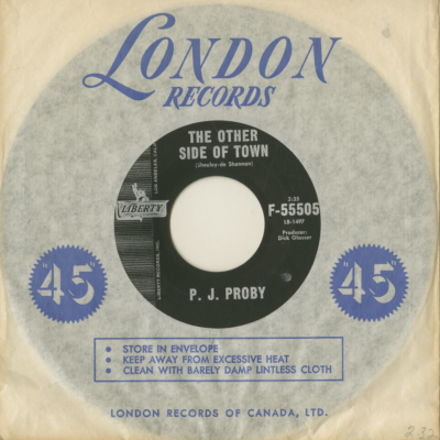 The Other Side Of Town / Watch Me Walk Away (1962)