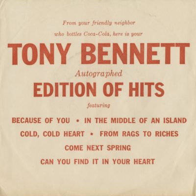 Tony Bennett Autographed Edition Of Hits (1957)