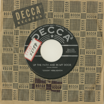 Up The Path And In My Door / Up Yaander (1957)